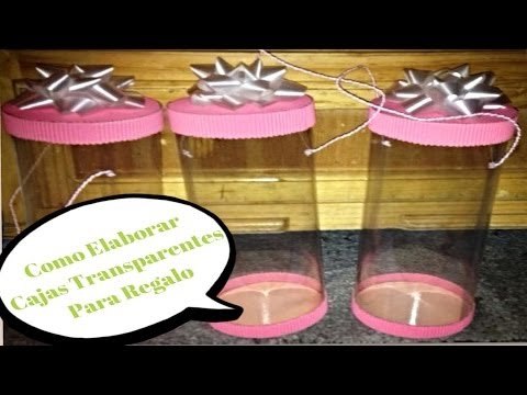 Hacer cajas transparentes para regalo