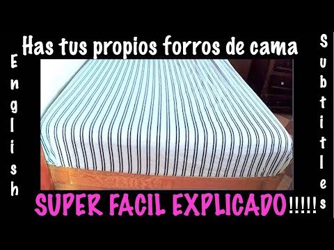 Como hacer un forro de cama