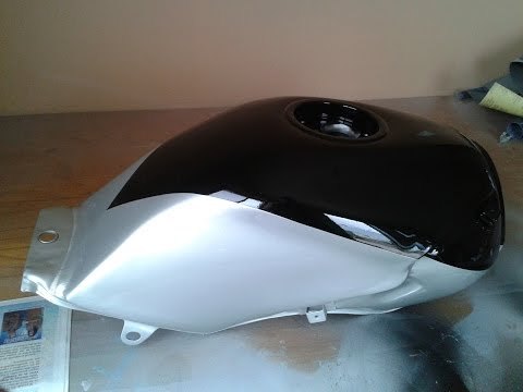 Pintar un tanque de motocicleta
