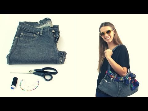 Hacer un bolso con un jean