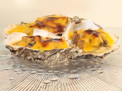 Ostras gratinadas al horno