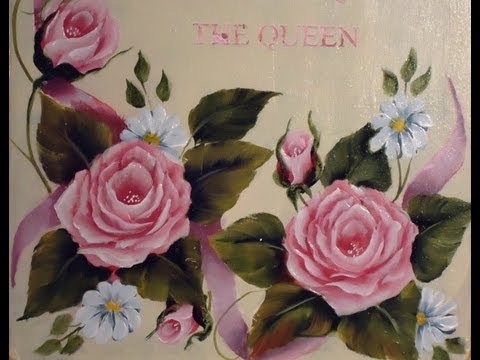 Como pintar rosas en acrílico