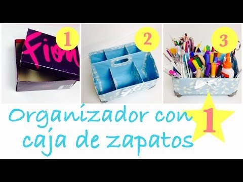 Organizador con caja de zapatos