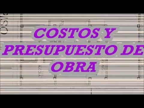 Presupuesto de una obra