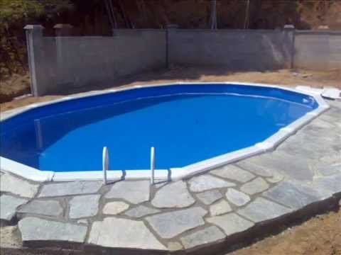Como enterrar una piscina de plastico
