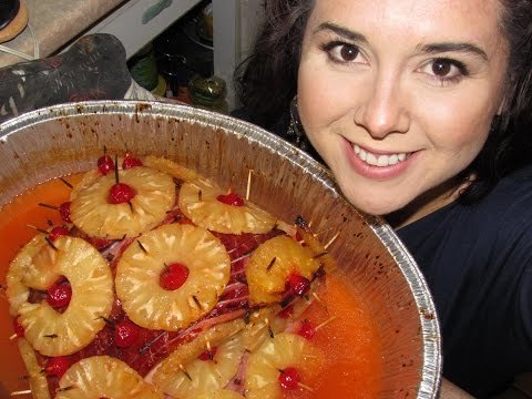 Jamón ahumado con piña