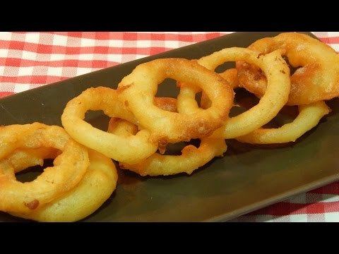 Hacer aros de cebolla crujientes