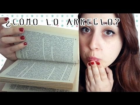 Aprende como arreglar un libro despegado de las tapas
