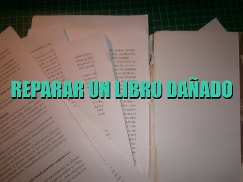Encuadernar hojas sueltas y reparar el lomo de un libro