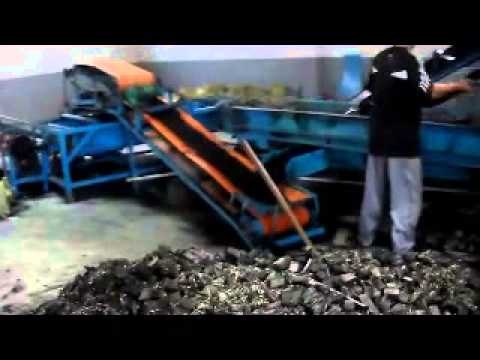 Pequeña línea de reciclaje de neumáticos/llantas