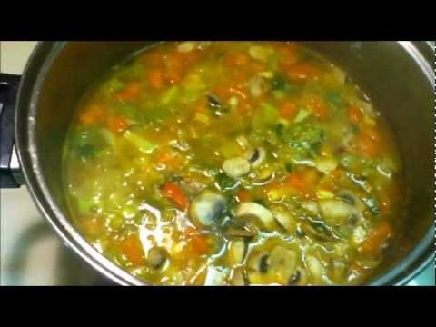 Nutritiva sopa de verduras