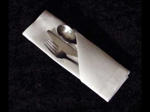 Aprende a doblar una servilleta de papel para una fiesta