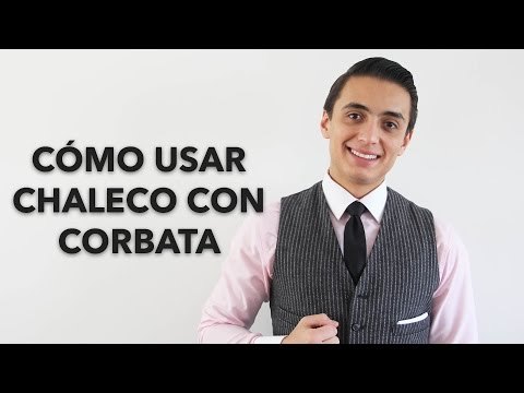 Usar chaleco con corbata