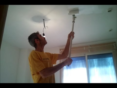 Pintar techos a rodillo
