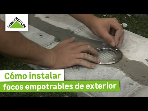 Instalar focos empotrables de exterior 