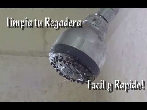 Limpiar y destapar la regadera