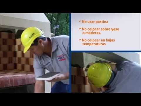 Colocar ladrillos refractarios en Parrillas, Chimeneas y Hornos