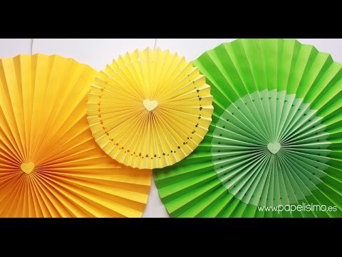 Cómo hacer rosetones de papel para decorar fiestas