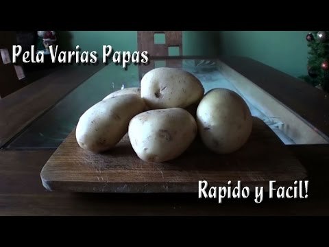 Pelar muchas papas al mismo tiempo
