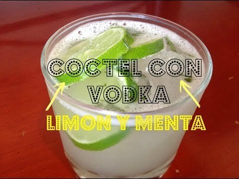 Cóctel  con Vodka, Limón y Menta 
