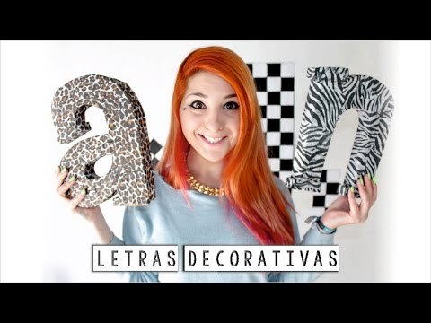 Letras 3D reciclando