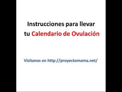 Calendario de Ovulación para calcular los días fértiles 