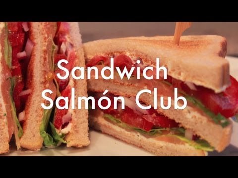 Club Sandwich con salmón