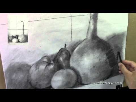 Dibujar y sombrear con carboncillo