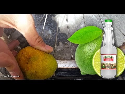 Quitar el oxido de la bicicleta