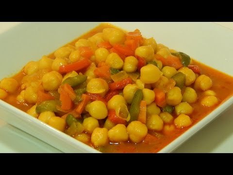 Garbanzos con verduras