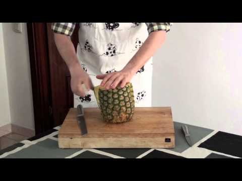Como cortar piña