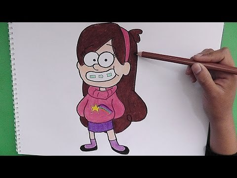 Como dibujar y pintar a Mabel Pines
