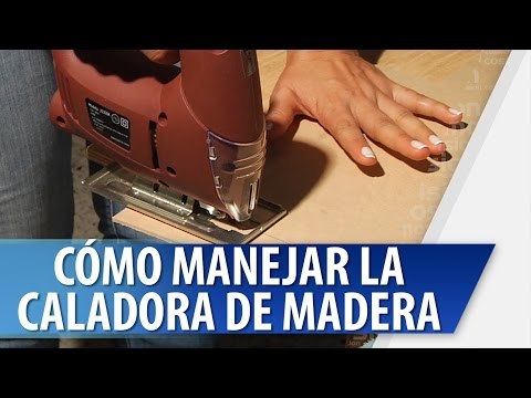 Manejo de  caladora para madera