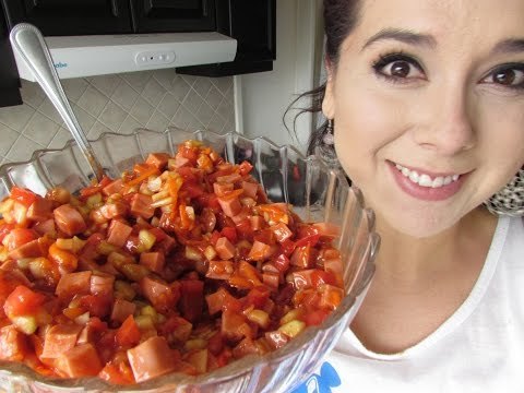 Divertido cocktel de salchichas para niños