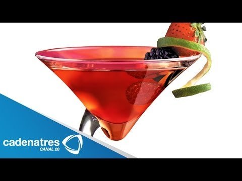 Receta para preparar martini red y un cosmopolitan