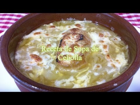 Receta fácil para preparar sopa de cebollas