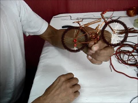 Manualidades - Bicicleta hecha con alambres
