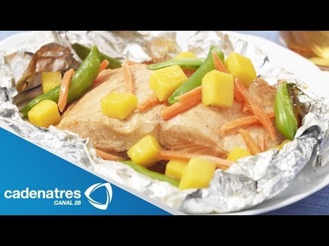 Receta de pescado al vapor con verduras