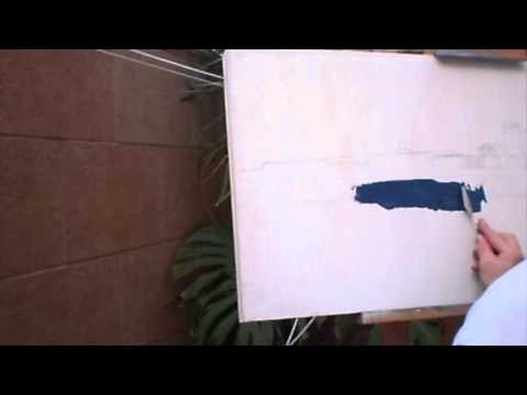 Pintar con espátula al óleo