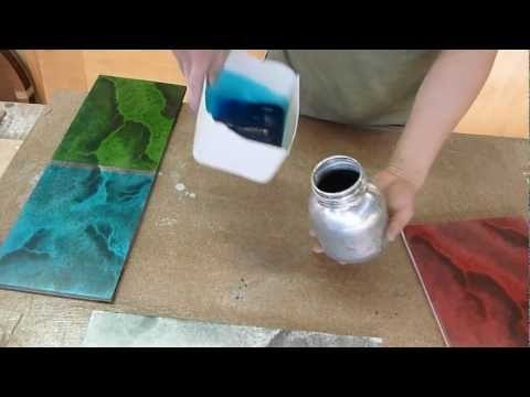 Imitación marmol fosforecente en colores