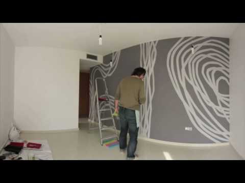Como se logra una obra de arte en pared