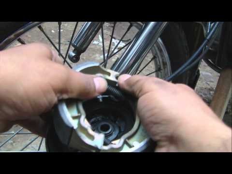 Como cambiar las zapatas freno delantero - Moto