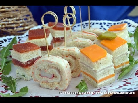 Canapés frios y variados 