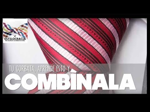 Selecciona la corbata conforme a los colores de camisa y traje