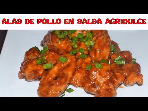 Alitas de pollo agridulce