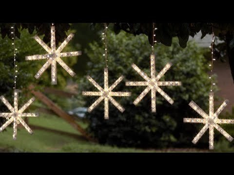 Haciendo un copo de nieve luminoso