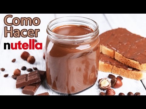 Haciendo crema de Nutella en casa!