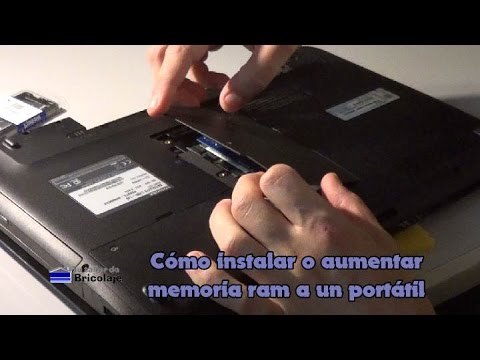 Instalar memoria ram a un portátil