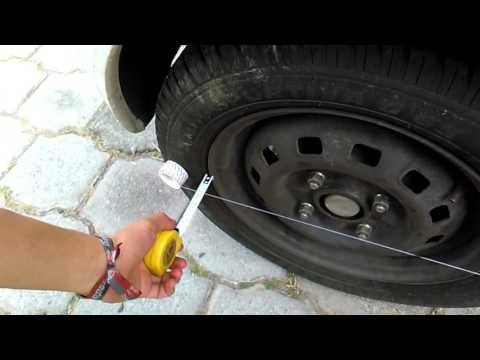 Método casero para alinear neumáticos