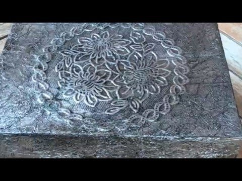 Recicla una caja de zapatos haciendo que parezca antigua